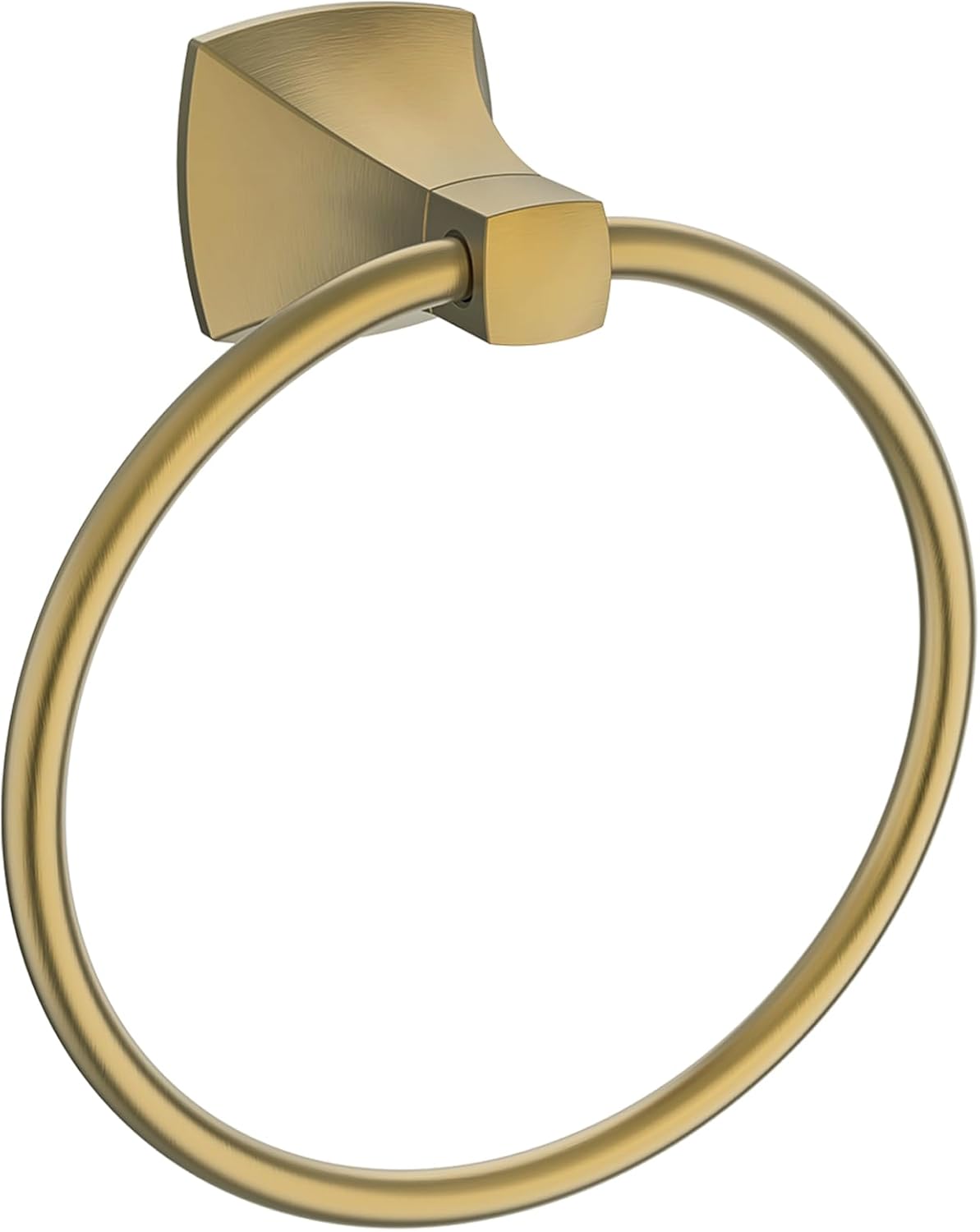 Hand Towel Holder for Bathroom Brushed Nickel Towel Ring Stainless Steel and Zinc Alloy Towel Hanger Wall Mount for Bath, Kitchen, 2 Pack