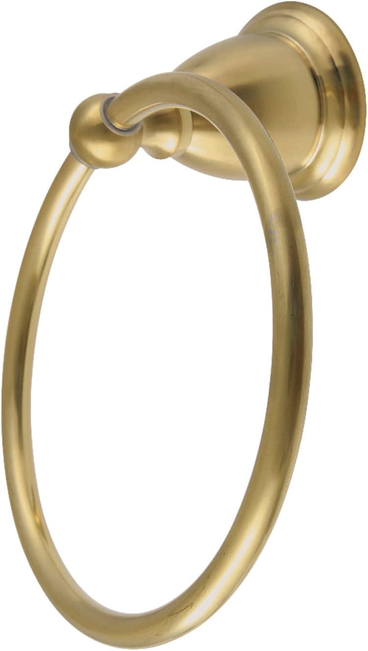 Kingston Brass BA1754PB Heritage Towel-Ring, 7-3/4" Length, Polished Brass