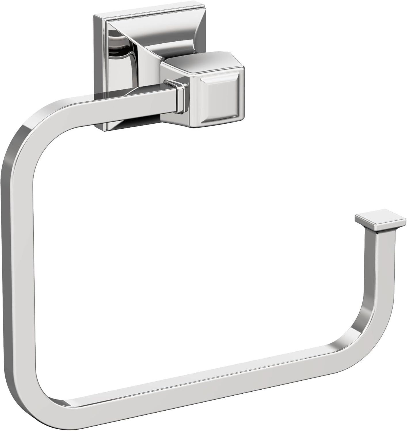 Amerock Mulholland Polished Nickel Open Towel Ring, BH36022PN