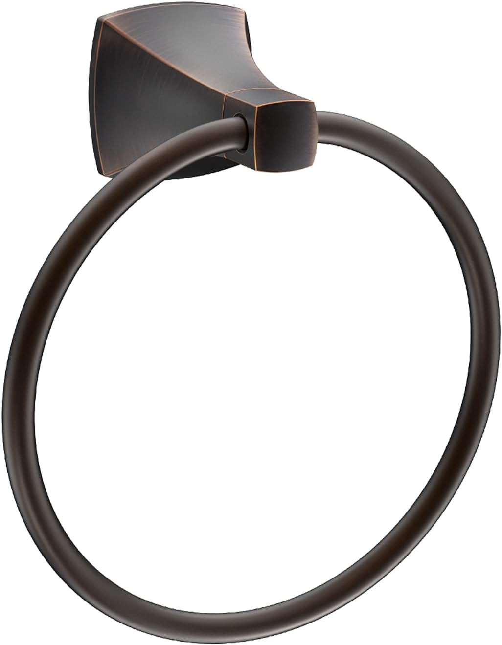 Hand Towel Holder for Bathroom Brushed Nickel Towel Ring Stainless Steel and Zinc Alloy Towel Hanger Wall Mount for Bath, Kitchen, 2 Pack