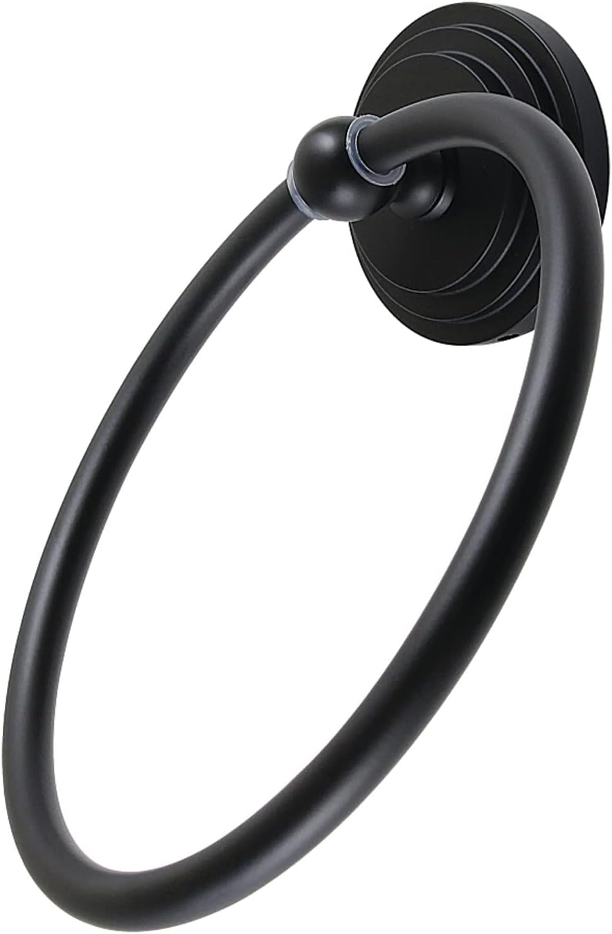 Kingston Brass BA2714PB Milano Towel-Ring, 6-Inch, Polished Brass