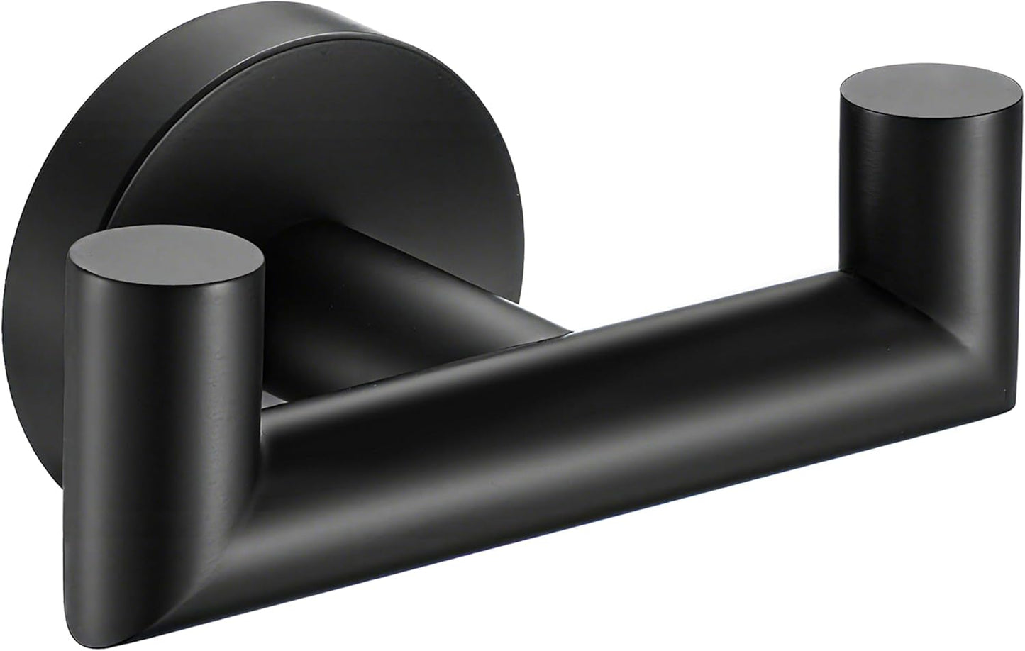 Towel Hooks For Bathrooms, Polished Chrome Towel Hook For Kitchen Bathroom, SUS304 Stainless Steel Coat Hook, Heavy Duty Double Holder Robe Hooks For Hanging Towels,Coats,Clothes,Wall Mount, 4 Pack