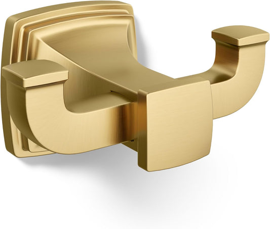 Kohler 27411-2MB Riff® Double Robe Hook, Vibrant Brushed Moderne Brass