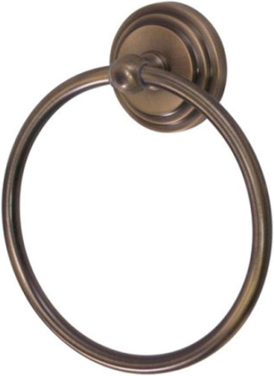 Kingston Brass BA2714PB Milano Towel-Ring, 6-Inch, Polished Brass
