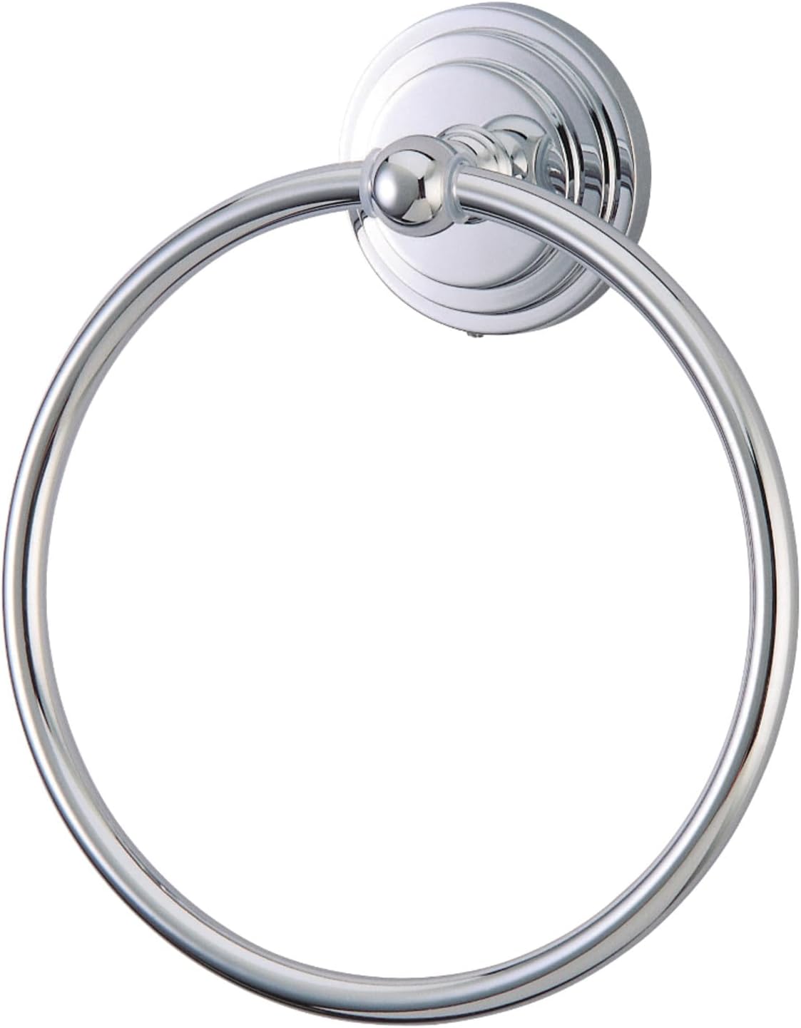 Kingston Brass BA2714PB Milano Towel-Ring, 6-Inch, Polished Brass