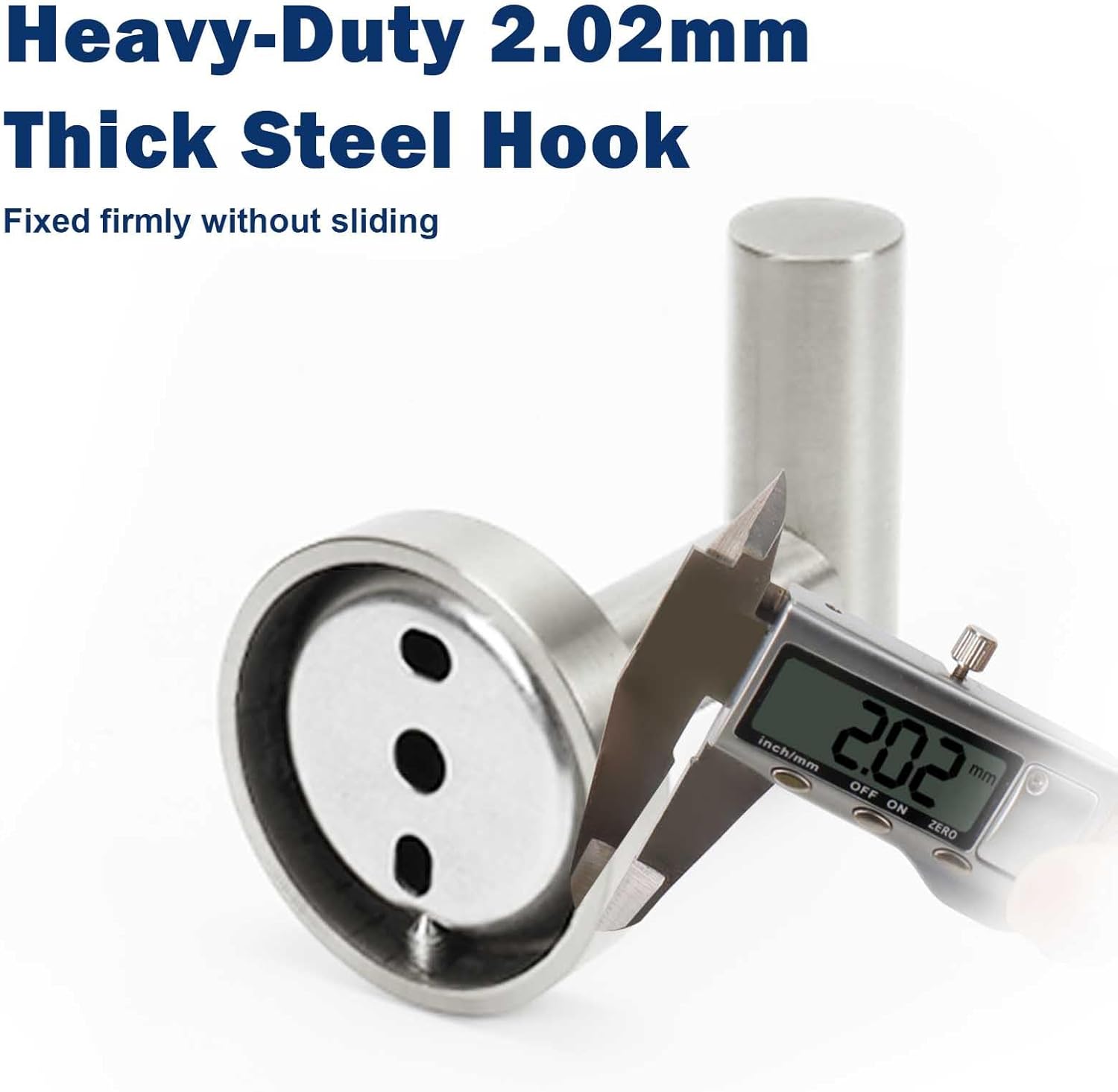 NearMoon Bath Towel Hooks- SUS 304 Stainless Steel Robe Hook Holder, Heavy Duty Coat Hook for Bathroom Livingroom Hotel Kitchen Garage, Wall Mounted (Brushed Nickel, 16 Pack)