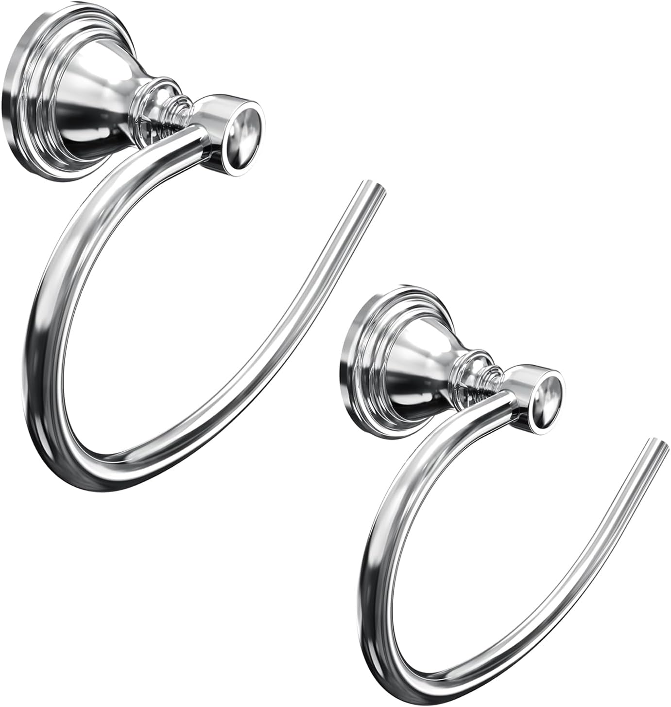 Towel Ring 2 Pack, Stainless Steel Hand Towel Holder for Bathroom Wall Mount, Heavy Duty Towel Hanger for Kitchen, Bath, RV (Oil Rubbed Bronze