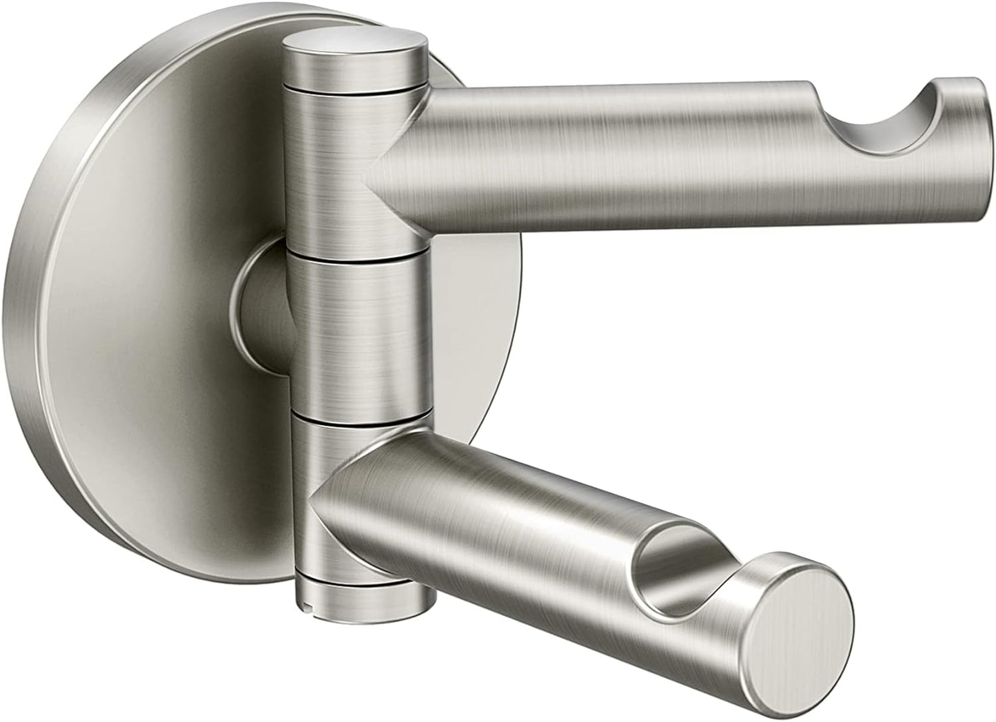 Moen Align Matte Black Modern Double Swivel Robe Hook, YB0402BL