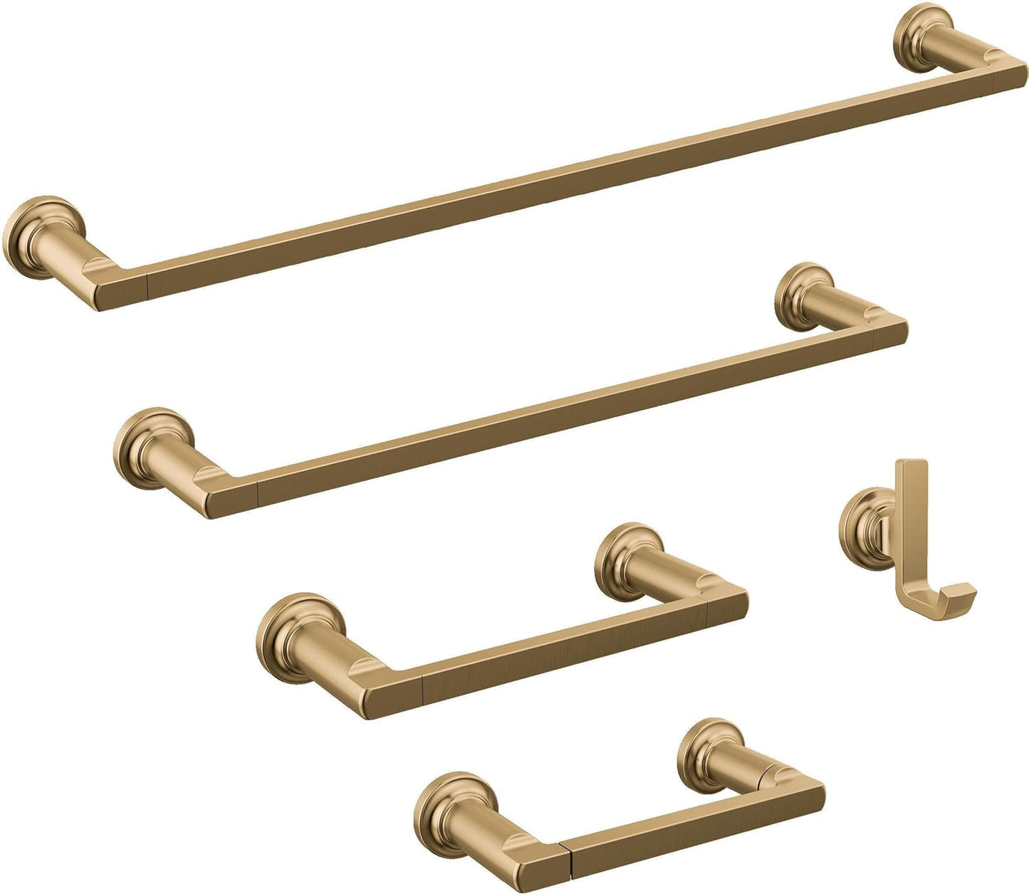 Delta Tetra (1-Pack) Towel Hooks Champagne Bronze Double Bathroom J Hooks Wall Mounted for Robes & Towels Hand Towel Hook Holder Kitchen, Bathroom Accessories 78935-CZ