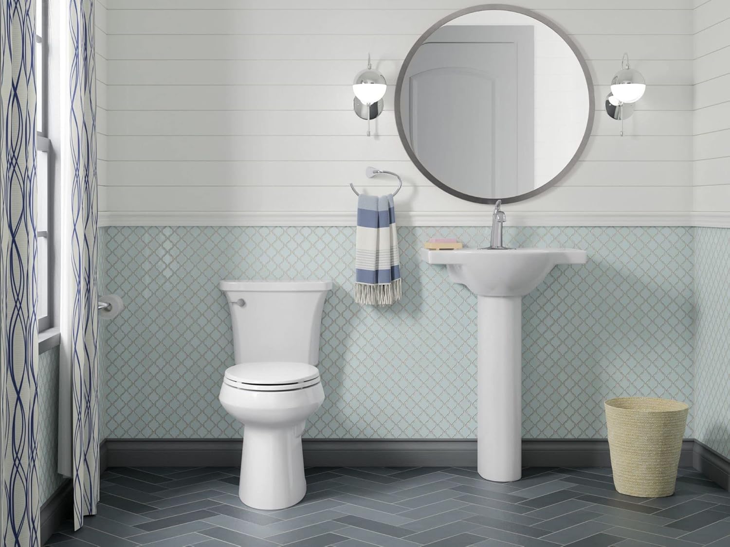 KOHLER Towel Ring, Bathroom-Towel Ring, Alteo Collection, Polished Chrome, K-37057-CP