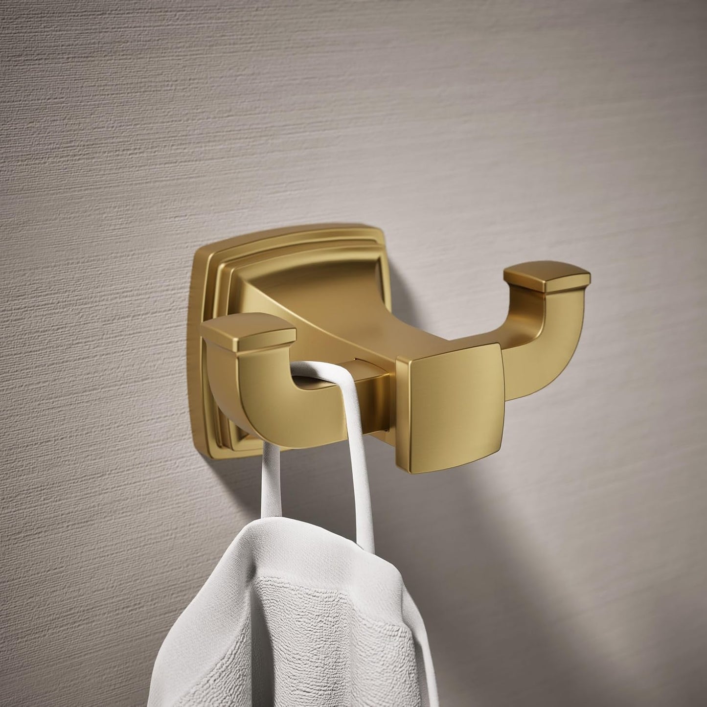 Kohler 27411-2MB Riff® Double Robe Hook, Vibrant Brushed Moderne Brass