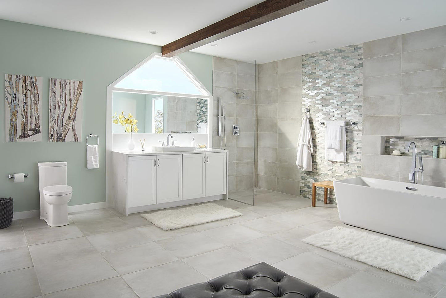 American Standard 7353190.002 Townsend -Towel Ring, Polished Chrome