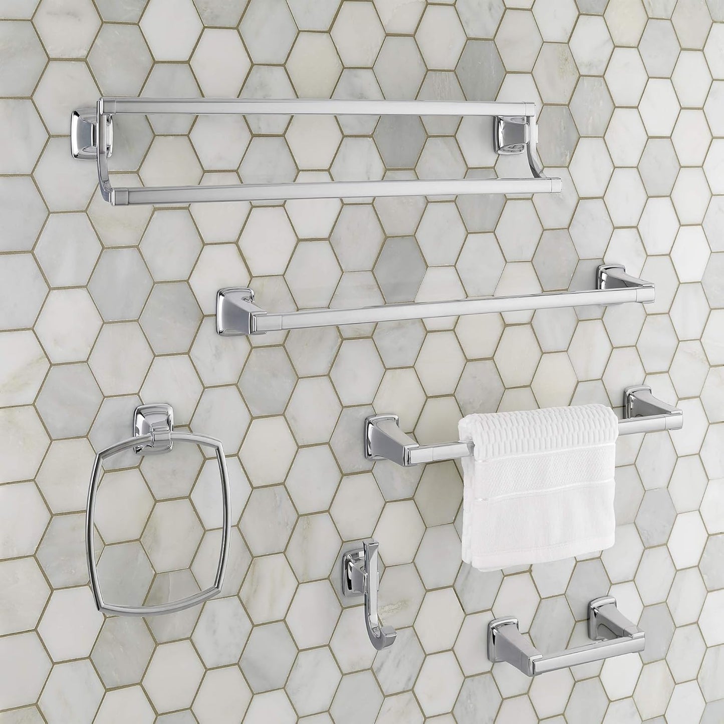 American Standard 7353190.002 Townsend -Towel Ring, Polished Chrome