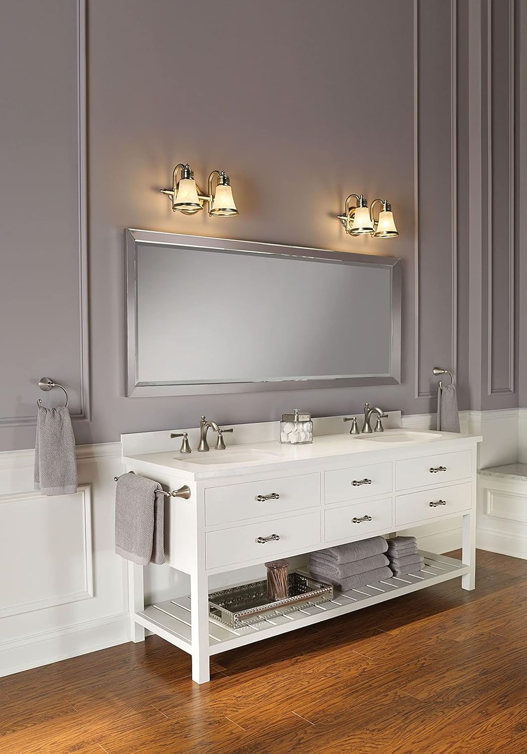 Moen YB5286BN Wynford Bathroom Hand Towel Ring, Brushed Nickel