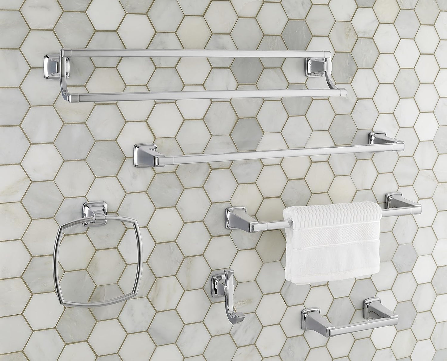 American Standard 7353190.002 Townsend -Towel Ring, Polished Chrome